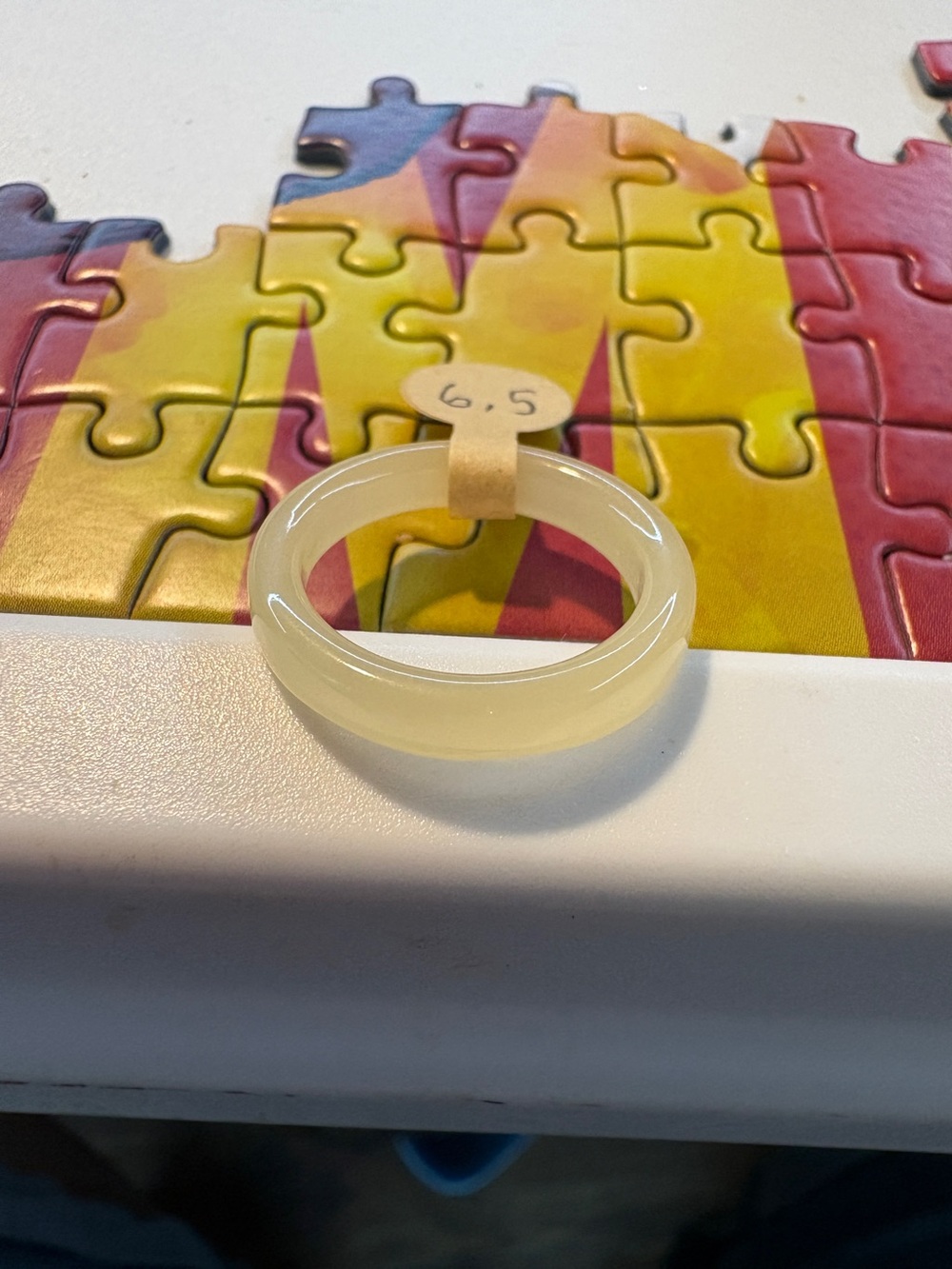 Cream Resin Ring